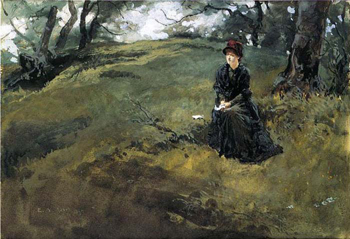 Young Woman In The Woods